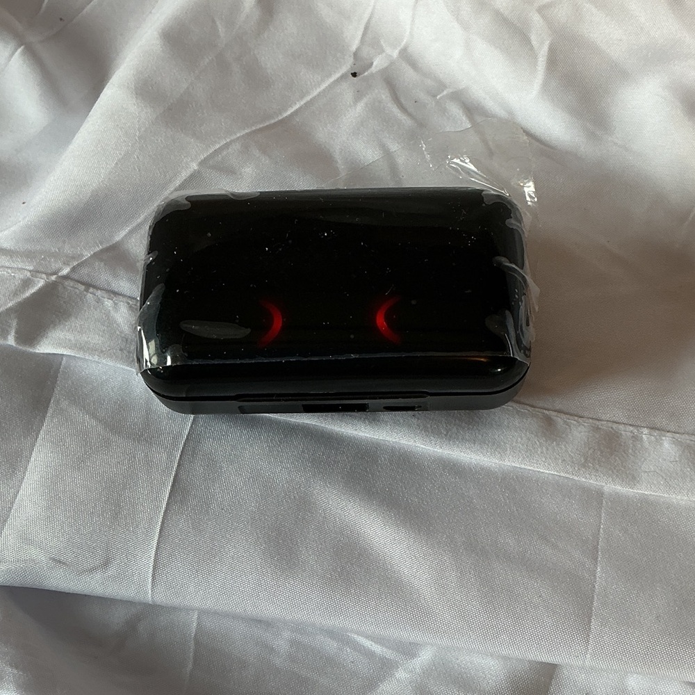 Black Wireless Earbuds with LED Display